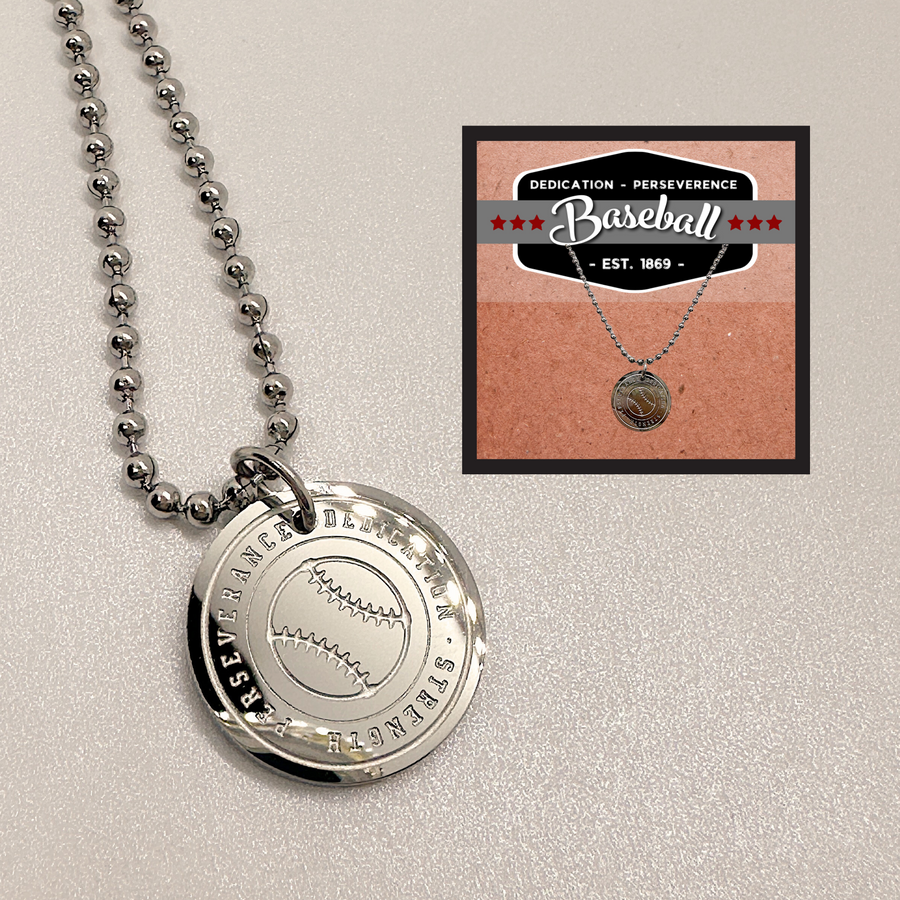 Baseball Gift for Him | Baseball Necklace for Men, Teens, Boys, Coach