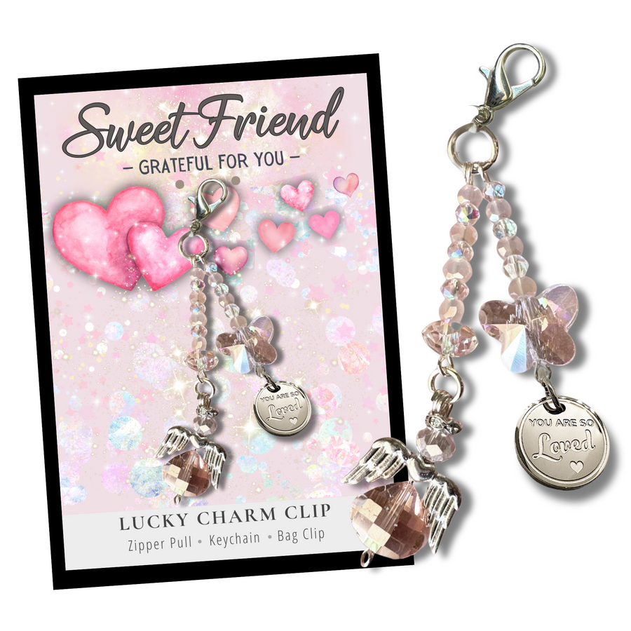 Swent Friend Charm Clip with 'You are so Lovedl' charm, that PERFECT little something.