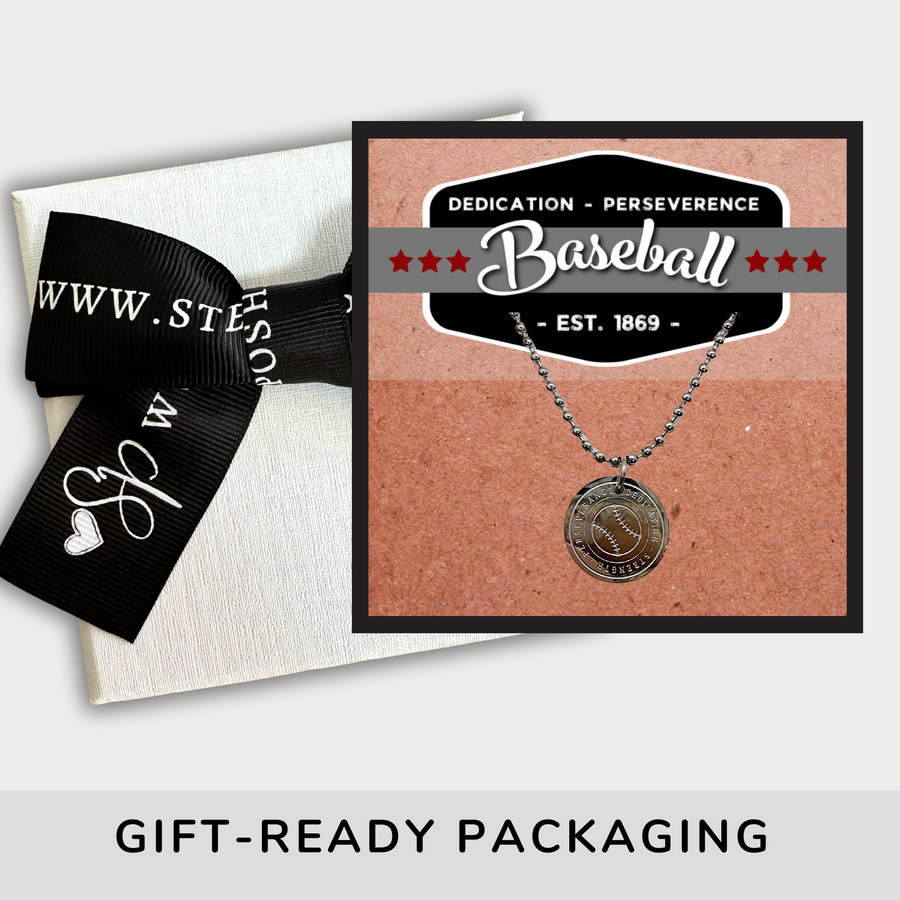 Baseball Gift for Him | Baseball Necklace for Men, Teens, Boys, Coach