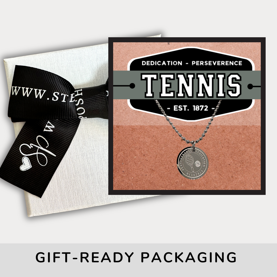 Tennis Gift for Him | Tennis Necklace for Men or Boys