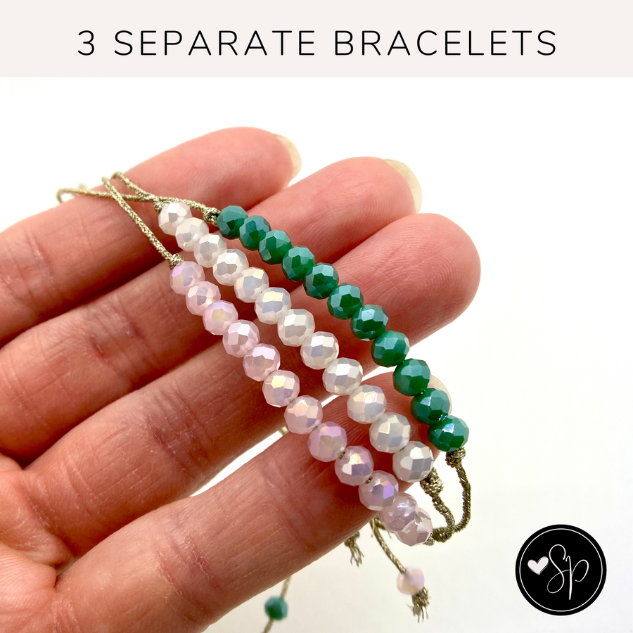 3 Separate bracelets.