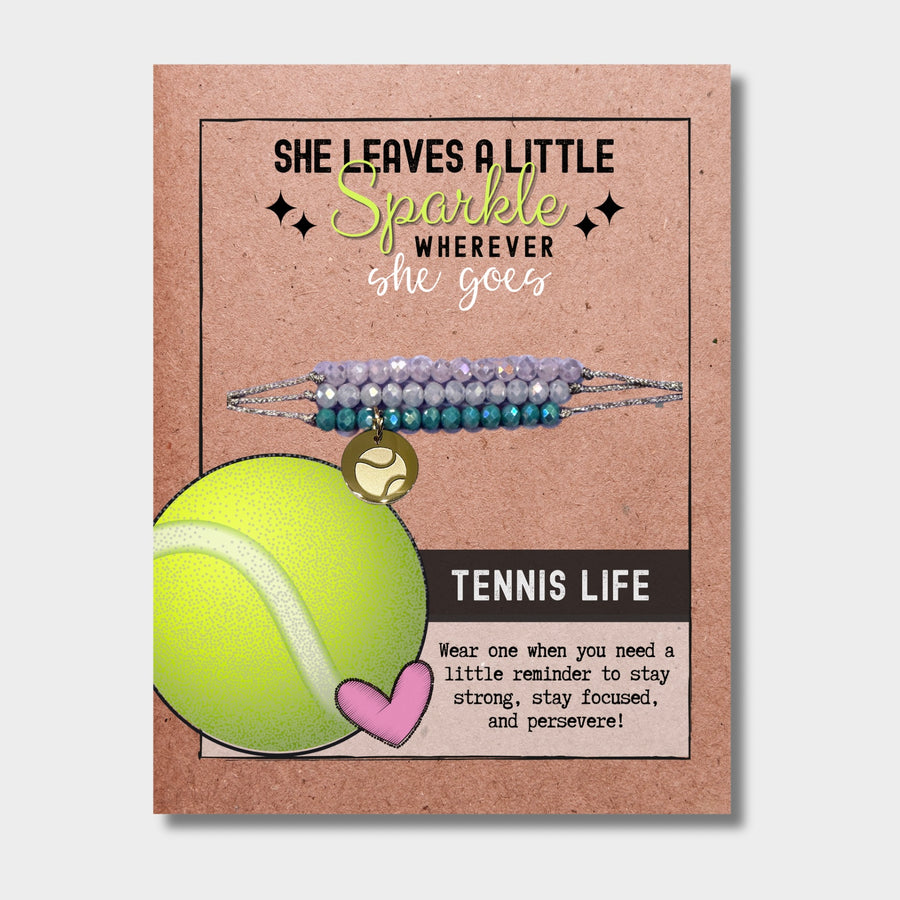 Tennis Player Charm Bracelet