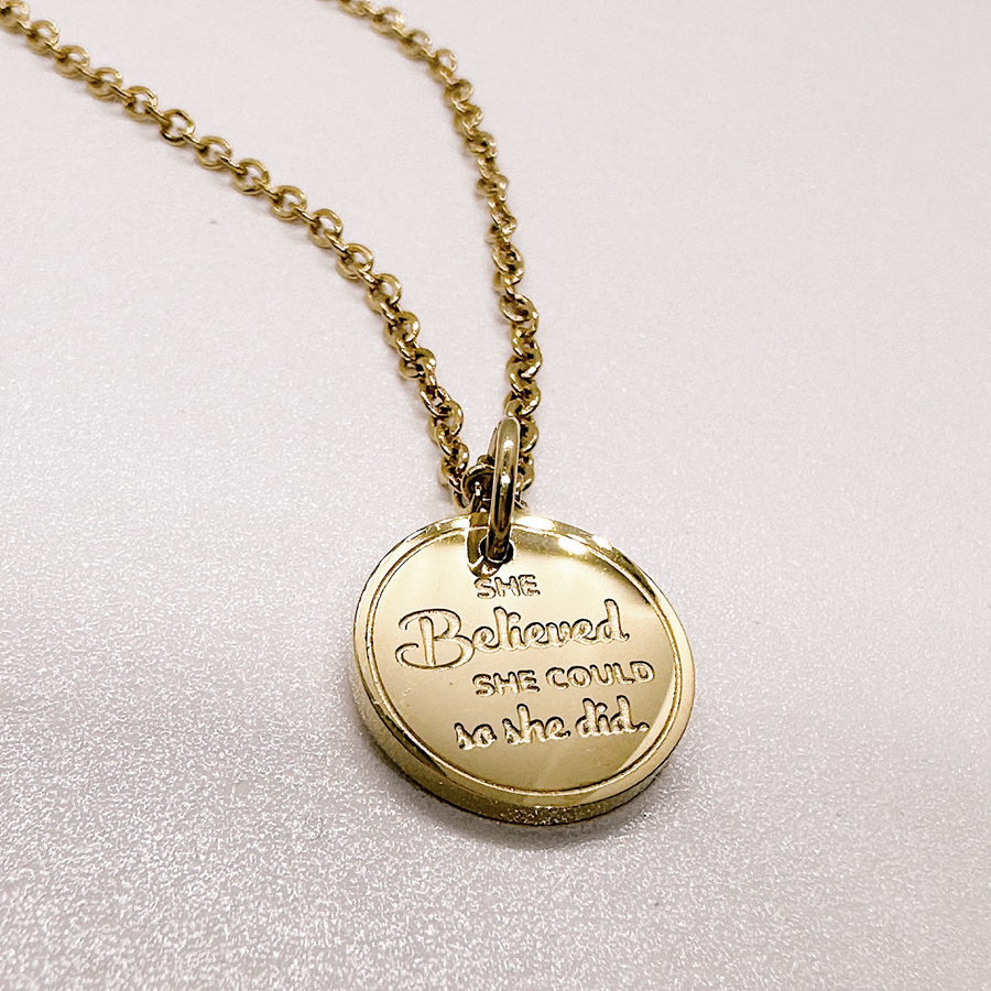 Gold, she believed she could graduation disc charm necklace.