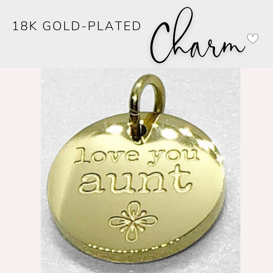 18K Gold Plated Charm.