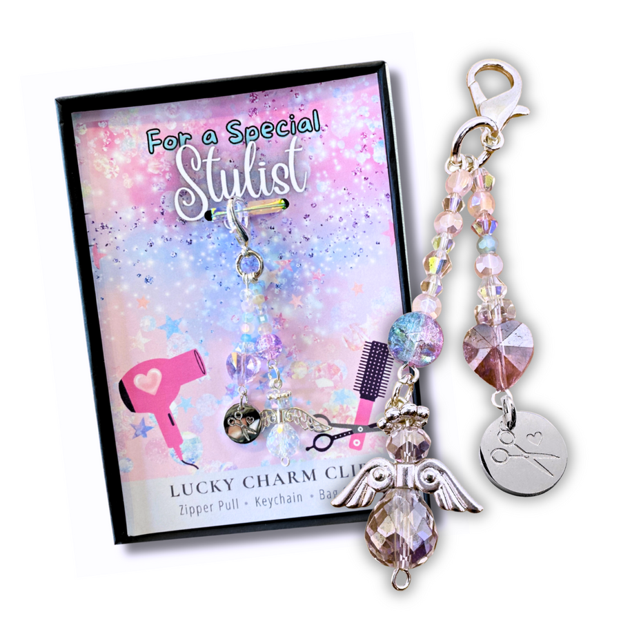 Special Stylist Charm Clip with 'Shear and Comb' charm, that PERFECT little something!