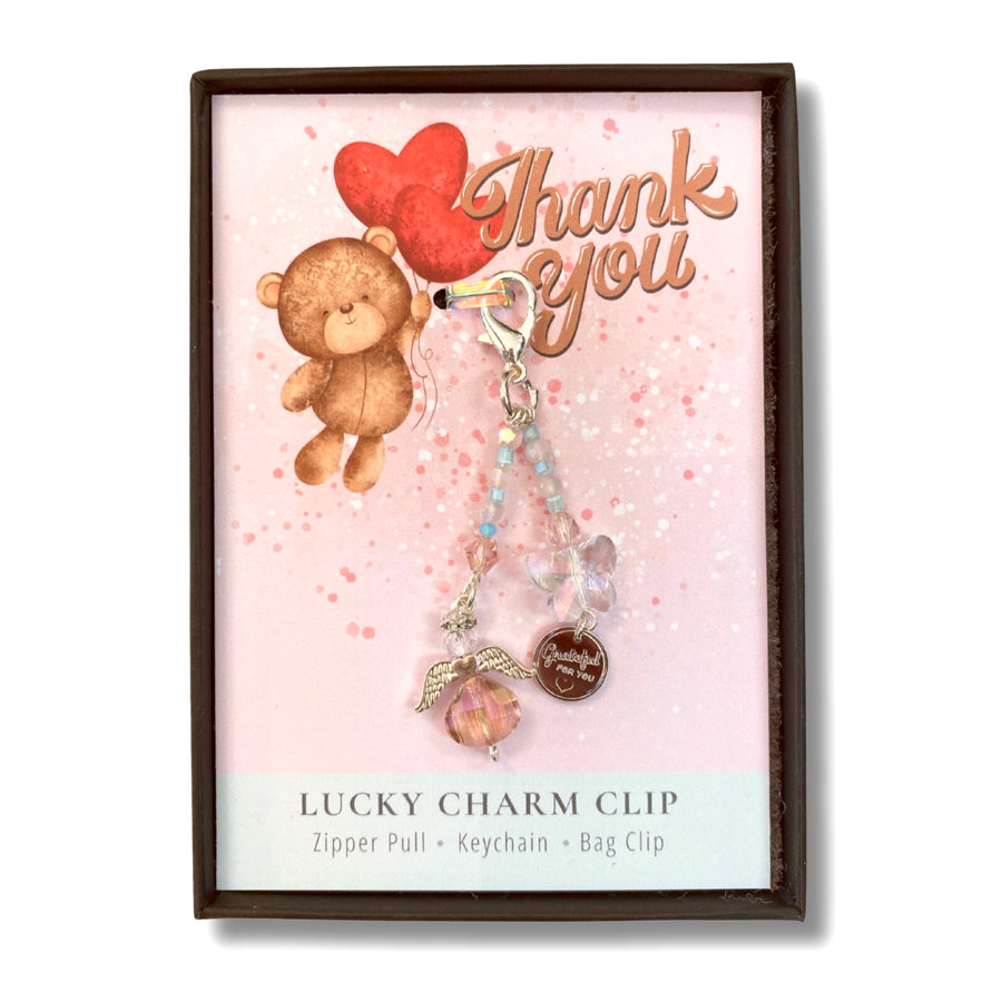 Thank You Charm Clip with 'Grateful for You' with a heart, charm, that PERFECT little something!
